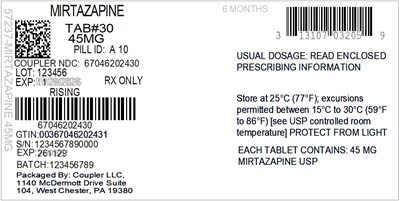 Label (57237 010 05 Mirtazapine 45mg 67046 2024 30)